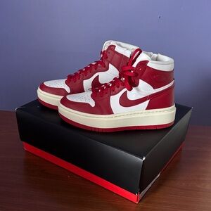 Nike Red and White High-Tops